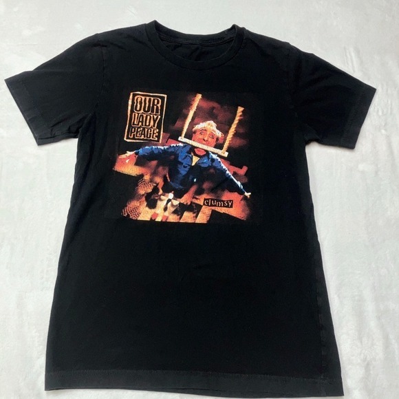 Queens of the Stone Age Other - Our Lady Peace Clumsy T-Shirt Band Tee Graphic Alt Rock Merch 90s‎ 00s Y2K